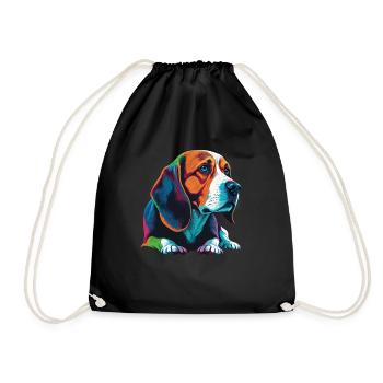 Dog Saying Beagle Design pour les amoureux des chiens - Sac de sport léger - noir - Devant