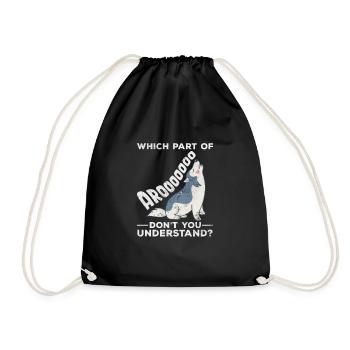 Husky - Drawstring Bag - black - Front