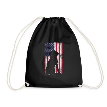 Labrador USA - Turnbeutel - Schwarz - Vorne