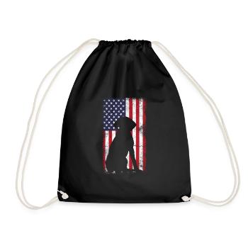 Labrador USA - Turnbeutel - Schwarz - Vorne
