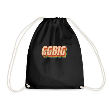 Grande sœur Frère frères et sœurs Cadeau - Sac de sport léger - noir - Devant
