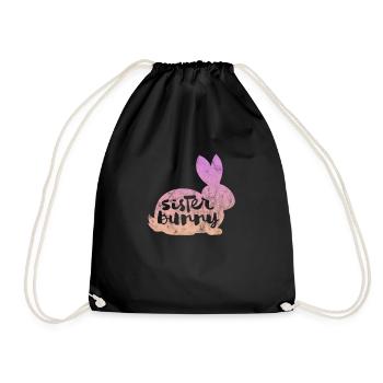 Soeur Frère Frères et sœurs Cadeau de famille - Sac de sport léger - noir - Devant