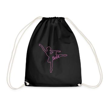 Ballet - Drawstring Bag - black - Front