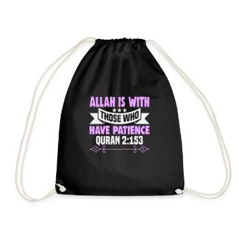 Le verset du Coran L’Islam cite des textes musulmans - Sac de sport léger - noir - Devant