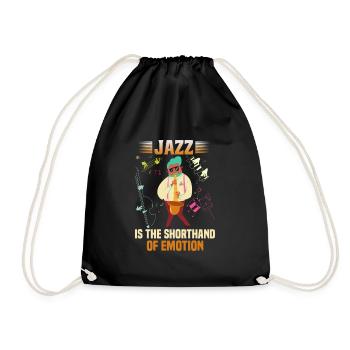Jazz Musik Orchester Musiker - Turnbeutel - Schwarz - Vorne