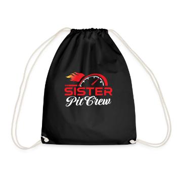 Sister - Drawstring Bag - black - Front