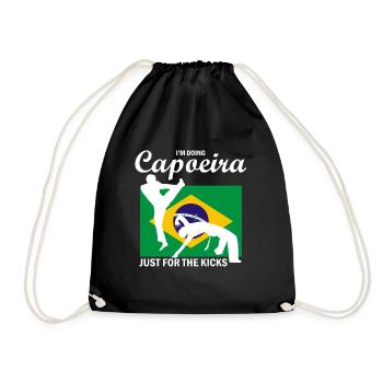 Capoeira instruments for Brazilian dance - Drawstring Bag - black - Front