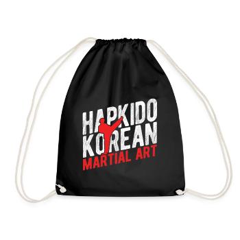 Koreanischer Kampfsport Hapkido - Turnbeutel - Schwarz - Vorne