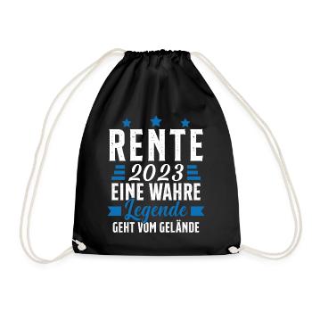 La légende prend sa retraite Cadeau retraité 2023 - Sac de sport léger - noir - Devant