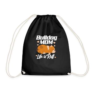 Bouledogue anglais Cadeau de chien bouledogue anglais - Sac de sport léger - noir - Devant