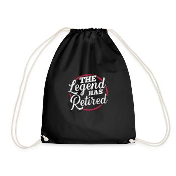 Retirement - Drawstring Bag - black - Front