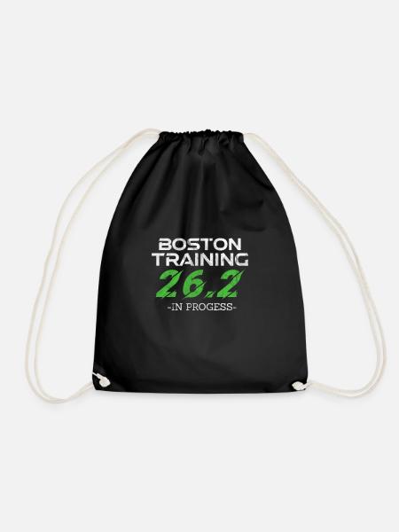 Laufen Läufer Jogging Joggen Läuferin Geschenk - Turnbeutel - Schwarz