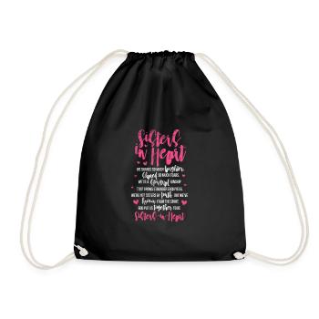 Soeur Frère Frères et sœurs Cadeau de famille - Sac de sport léger - noir - Devant