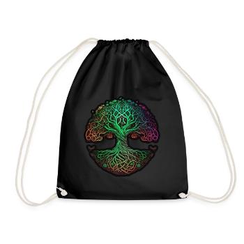 Arbre de vie Vikings celtiques - Sac de sport léger - noir - Devant