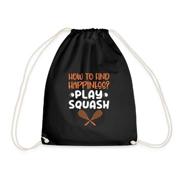 Squash - Drawstring Bag - black - Front
