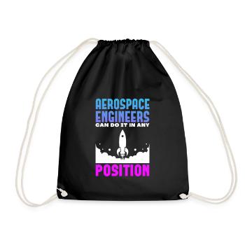Ingénieur spatial Ingénieur aéronautique - Sac de sport léger - noir - Devant