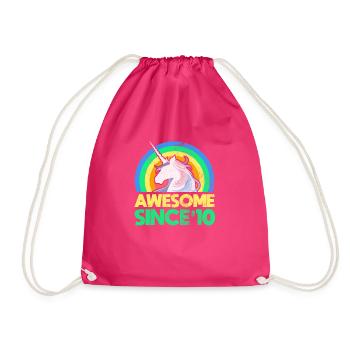 2010 - Drawstring Bag - fuchsia - Front