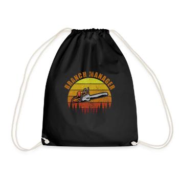 Arboriculteur grimpeur Arboriculteur Cadeau - Sac de sport léger - noir - Devant
