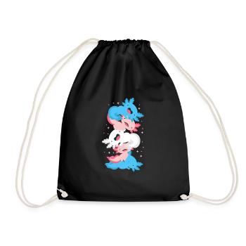 Axolotl - Sac de sport léger - noir - Devant