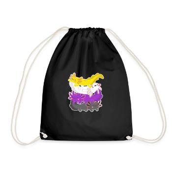 Axolotl - Sac de sport léger - noir - Devant