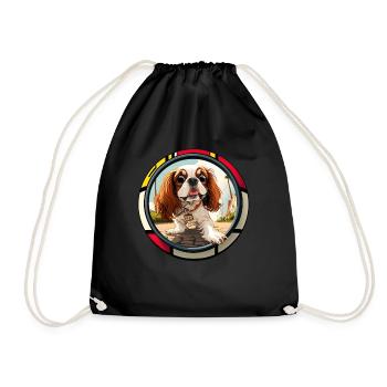 Dog saying Cavalier Spaniel for dog lovers - Drawstring Bag - black - Front