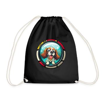 Dog saying Cavalier Spaniel for dog lovers - Drawstring Bag - black - Front