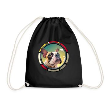 Chiens Français Bulldog Amateurs de chiens - Sac de sport léger - noir - Devant