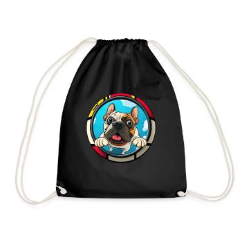 Chiens Français Bulldog Amateurs de chiens - Sac de sport léger - noir - Devant