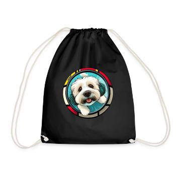 Dog saying Havanese design for dog lovers - Drawstring Bag - black - Front