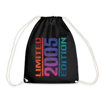 Year 2005 - Limited Edition - Drawstring Bag - black - Front