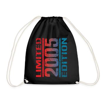 Year 2005 - Limited Edition - Drawstring Bag - black - Front