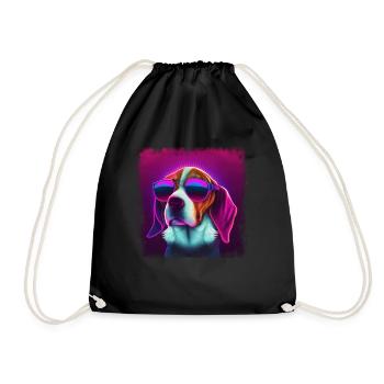 Dog Saying Beagle Design pour les amoureux des chiens - Sac de sport léger - noir - Devant