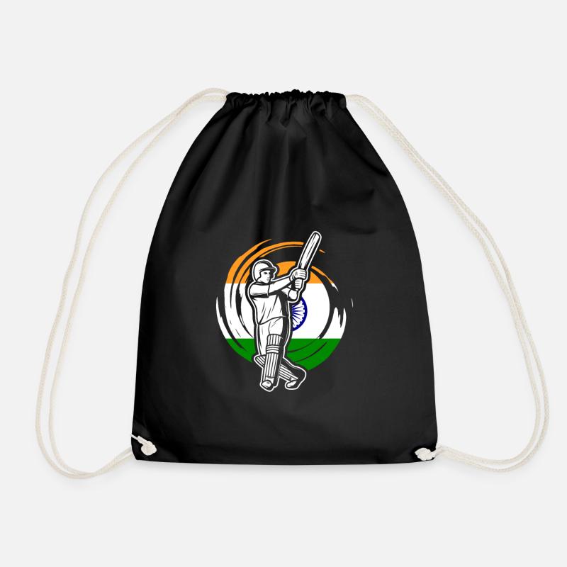 Cricket - Drawstring Bag - black