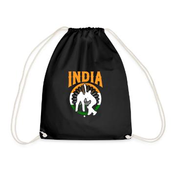 cricket - Drawstring Bag - black - Front