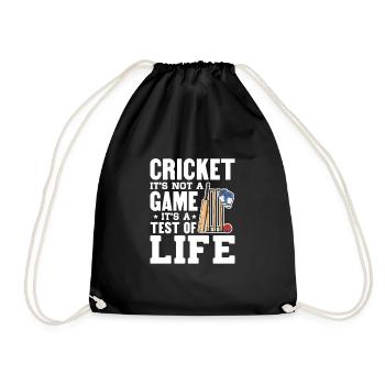 cricket - Drawstring Bag - black - Front