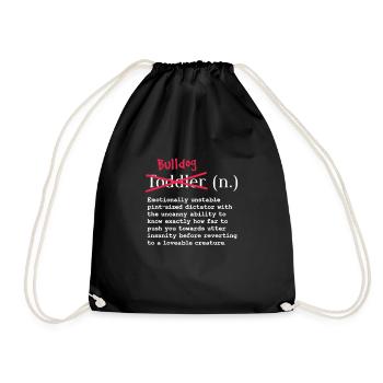 Bouledogue anglais Chien bouledogue anglais Cadeau - Sac de sport léger - noir - Devant