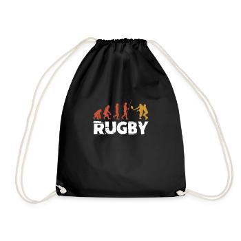 Rugby - Turnbeutel - Schwarz - Vorne