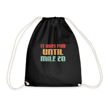 Running Runner Jogging Jogging Runner Gift - Drawstring Bag - black - Front