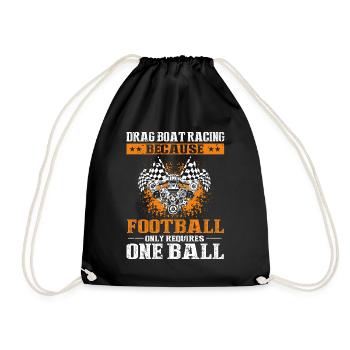 Conception de bateaux de dragster pour les plaisanciers de course - Sac de sport léger - noir - Devant