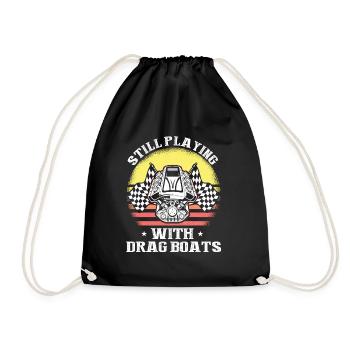 Conception de bateaux de course pour les courses de dragsters - Sac de sport léger - noir - Devant