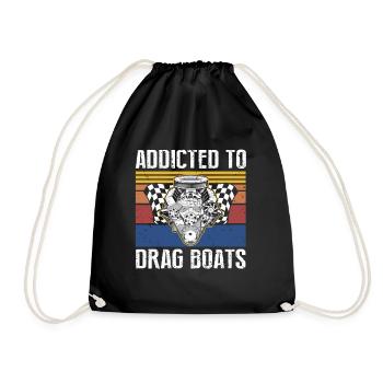 Conception de bateaux de dragster pour les plaisanciers de course - Sac de sport léger - noir - Devant