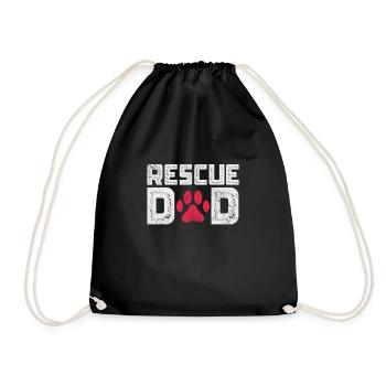 Animal Rescue Animal Rights Animal Love Pet Gift - Sac de sport léger - noir - Devant