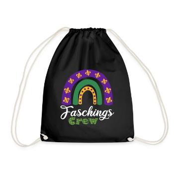 Équipage de carnaval | Violet Vert Jaune - Sac de sport léger - noir - Devant