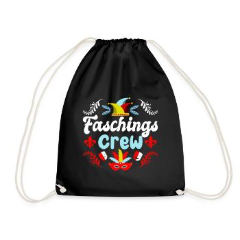 Carnival Crew | Carnival Costume - Drawstring Bag - black - Front