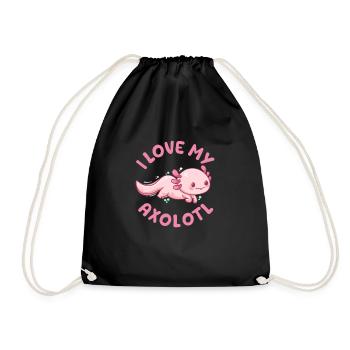 Axolotl - Sac de sport léger - noir - Devant