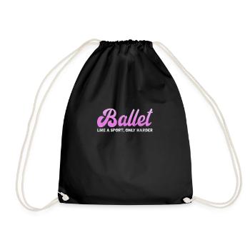 Ballett - Turnbeutel - Schwarz - Vorne