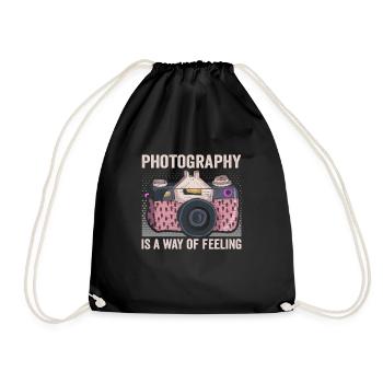 La photographie est une façon de ressentir le photographe - Sac de sport léger - noir - Devant