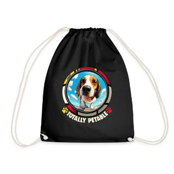 Dog Saying Beagle Design pour les amoureux des chiens - Sac de sport léger - noir - Devant