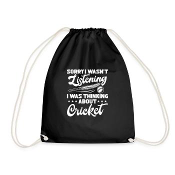 Cricket - Drawstring Bag - black - Front