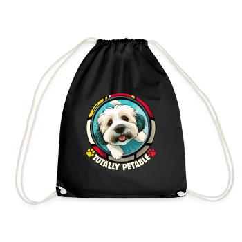 Hunde Spruch Havaneser Design für Hundeliebhaber - Turnbeutel - Schwarz - Vorne